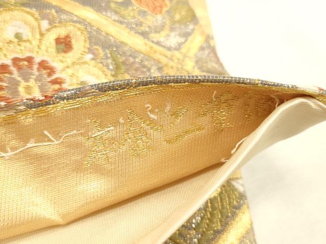 平和屋本店▼六通柄袋帯　唐織　瑞華宝飾文　本金二重箔　正絹　逸品　DABI5742op