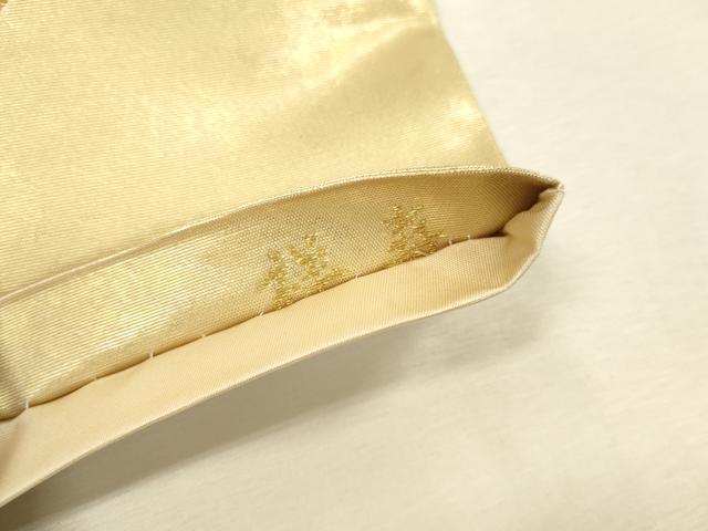 平和屋本店▼六通柄袋帯　唐織　祥寿　天井花文　本金箔　正絹　逸品　DABI5749op