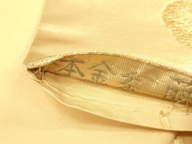 平和屋本店▼六通柄袋帯　唐織　蒔絵松寿紋　本金糸　正絹　逸品　DABI5759op