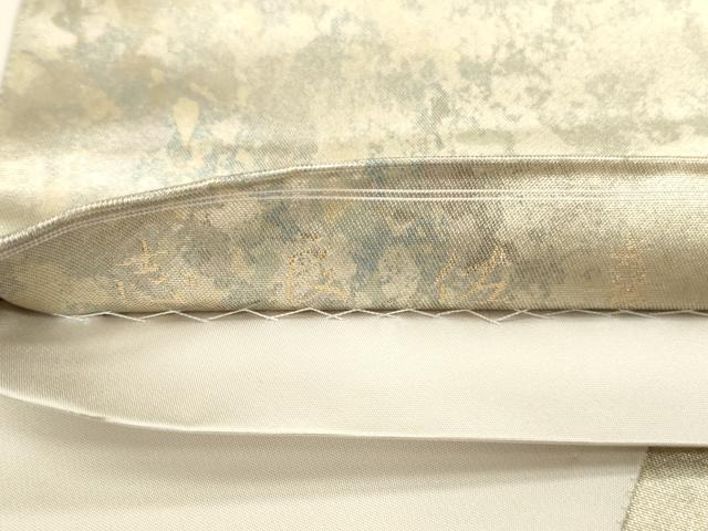 平和屋着物▼太鼓柄袋帯　作家物　唐織　志良佐喜　金糸　引箔　正絹　逸品　DABI5817op