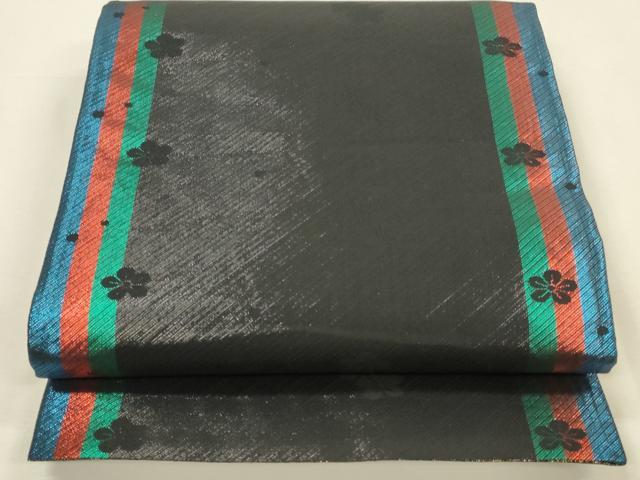 平和屋着物▼六通柄袋帯　夢爛漫　枝垂れ藤　金銀糸　正絹　逸品　DABI5862op