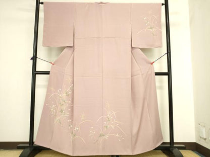 平和屋着物●訪問着　草花　正絹　逸品　DABI5867op