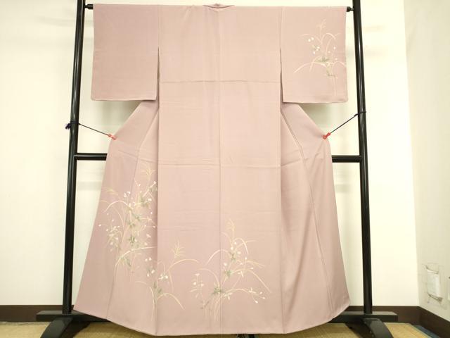平和屋着物●訪問着　草花　正絹　逸品　DABI5867op