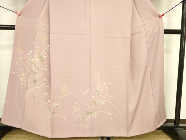 平和屋着物●訪問着　草花　正絹　逸品　DABI5867op