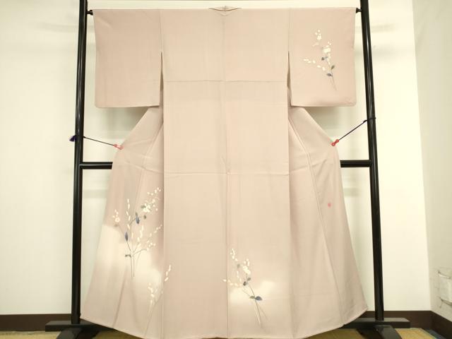 平和屋着物●本加賀友禅作家　南克治　訪問着　草花　暈し染め　正絹　逸品　DABI5868op