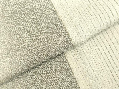平和屋着物●上質なお召　間道　背抜き仕立て　正絹　逸品　DABI5871op