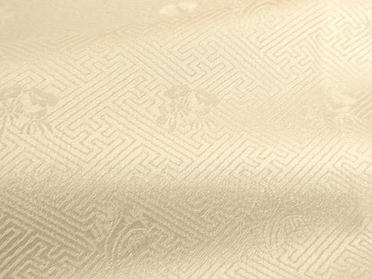 平和屋着物●長襦袢　無双仕立て　草花地紋　正絹　逸品　DABI5874op