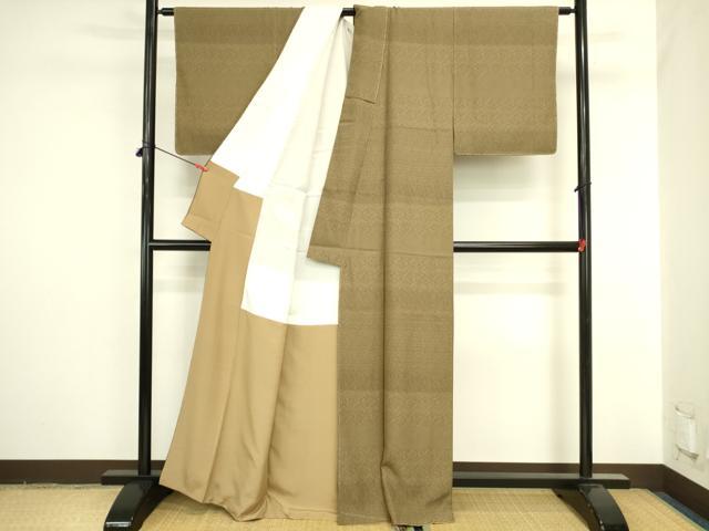 平和屋着物●江戸小紋　横段花唐草文　正絹　逸品　未使用　DABI5877op