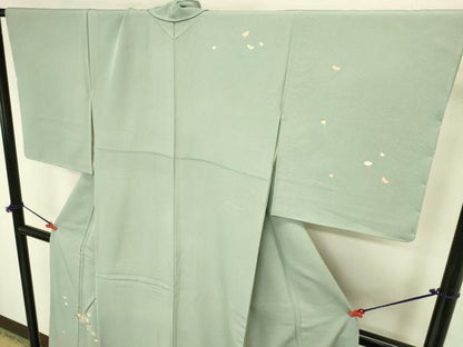 平和屋着物●本加賀友禅作家　柿本市郎　訪問着　南天文　正絹　逸品　未使用　DABI5878op