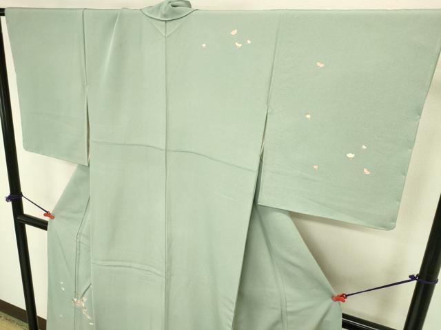 平和屋着物●本加賀友禅作家　柿本市郎　訪問着　南天文　正絹　逸品　未使用　DABI5878op