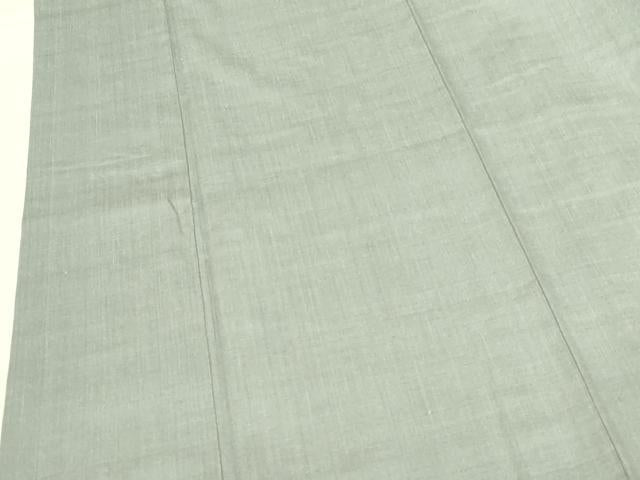 平和屋着物●本場結城紬　秘色色　銀座おゝぎ屋扱い　正絹　逸品　DABI5880op