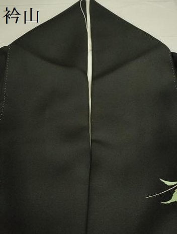 平和屋着物●訪問着　作家物　立波舞桜文　枝垂れ花　暈し染め　黒地　金彩　ロング丈　正絹　逸品　DABI5888op