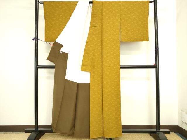 平和屋着物●重要無形文化財　人間国宝　中村勇二郎　江戸小紋　麒麟　正絹　逸品　DABI5905op