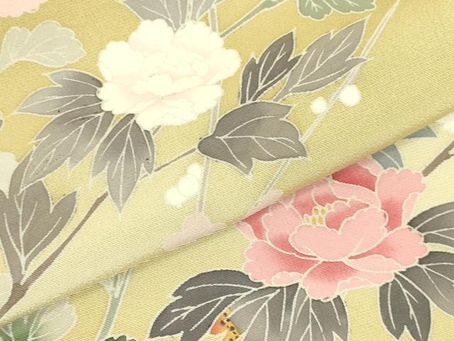 平和屋着物●訪問着　友禅　作家物　草花　暈し染め　正絹　逸品　DABI5909op