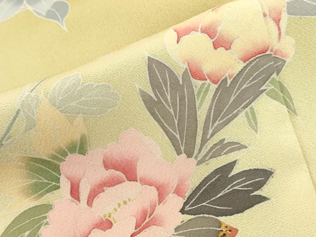 平和屋着物●訪問着　友禅　作家物　草花　暈し染め　正絹　逸品　DABI5909op