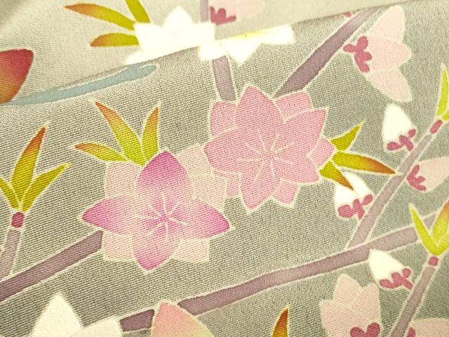 平和屋着物●本加賀友禅作家　百貫華峰　黒留袖　花鳥文　暈し染め　正絹　逸品　未使用　DABI5924op