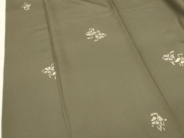 平和屋着物●上質な小紋　草花　正絹　逸品　DABI5927op