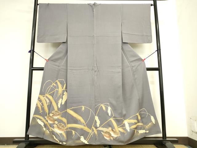 平和屋着物●豪華色留袖　花鳥文　金彩　正絹　逸品　DABI5930op
