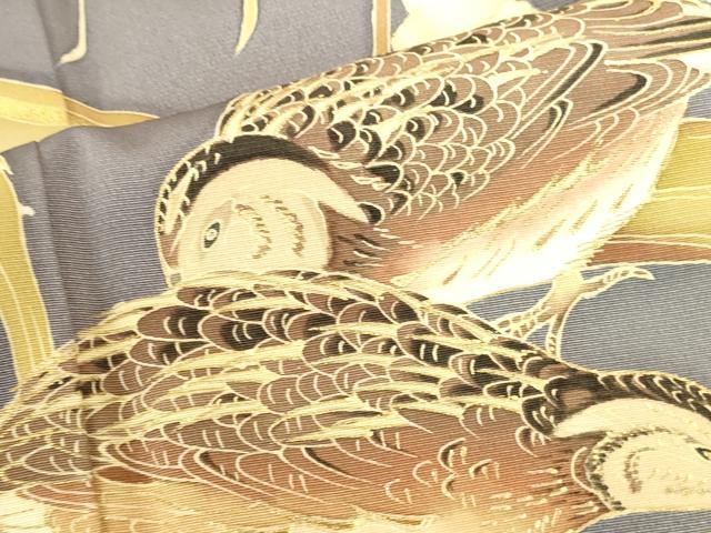 平和屋着物●豪華色留袖　花鳥文　金彩　正絹　逸品　DABI5930op