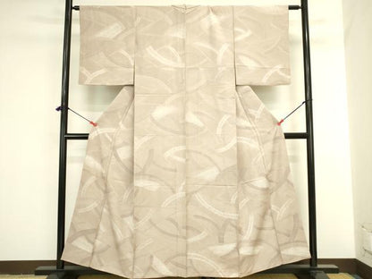 平和屋着物●上質な小紋　絞り　地紋起こし　抽象文様　正絹　逸品　DABI5931op