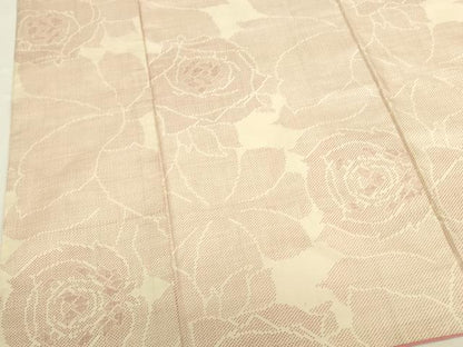 平和屋着物●本場大島紬　白大島　7マルキ　薔薇　バラ　正絹　逸品　DABI5937op