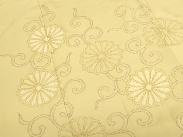 平和屋着物●中国三大刺繍　相良刺繍　総刺繍　色留袖　菊唐草　正絹　逸品　DABI5941op