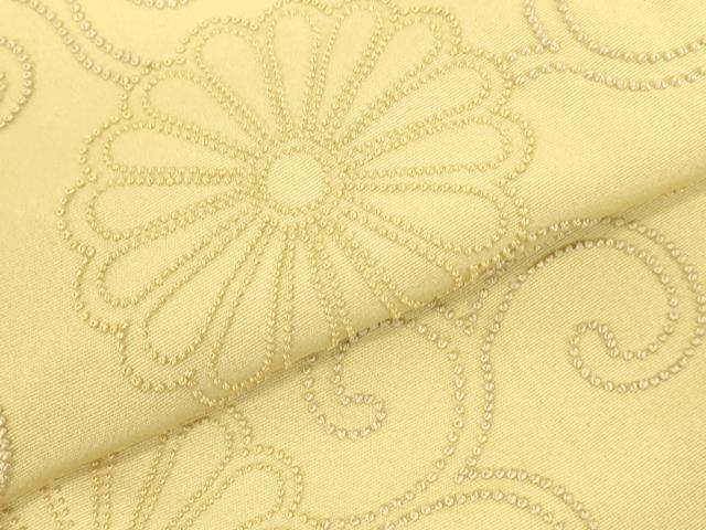 平和屋着物●中国三大刺繍　相良刺繍　総刺繍　色留袖　菊唐草　正絹　逸品　DABI5941op