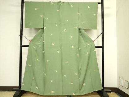 平和屋着物●上質な小紋　舞花　正絹　逸品　DABI5952op