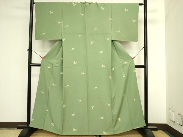 平和屋着物●上質な小紋　舞花　正絹　逸品　DABI5952op