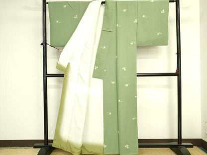 平和屋着物●上質な小紋　舞花　正絹　逸品　DABI5952op