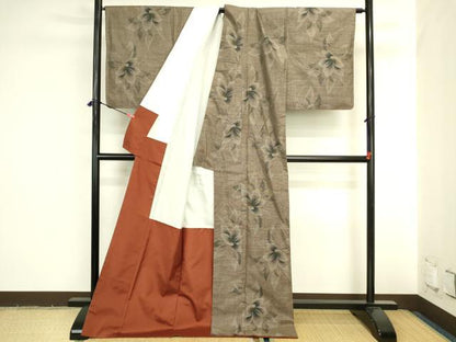 平和屋着物●本場大島紬　9マルキ　舞花　ロング丈　正絹　逸品　DABI5953op