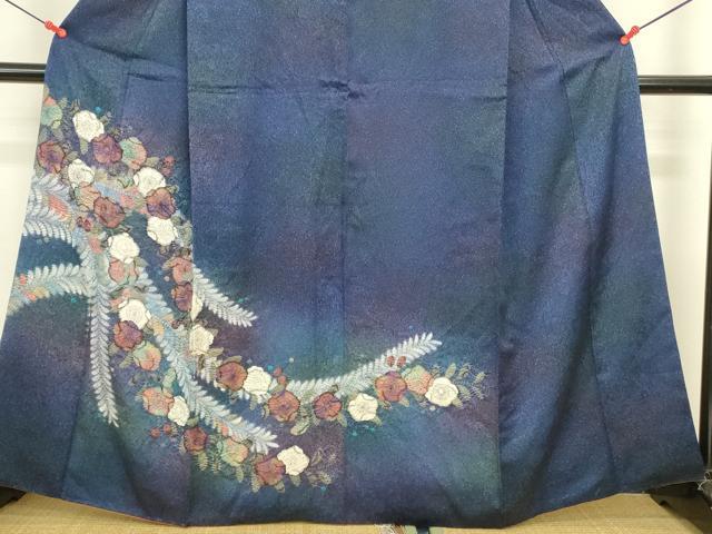 平和屋着物●訪問着　絞り　辻が花　暈し染め　正絹　逸品　DABI5954op