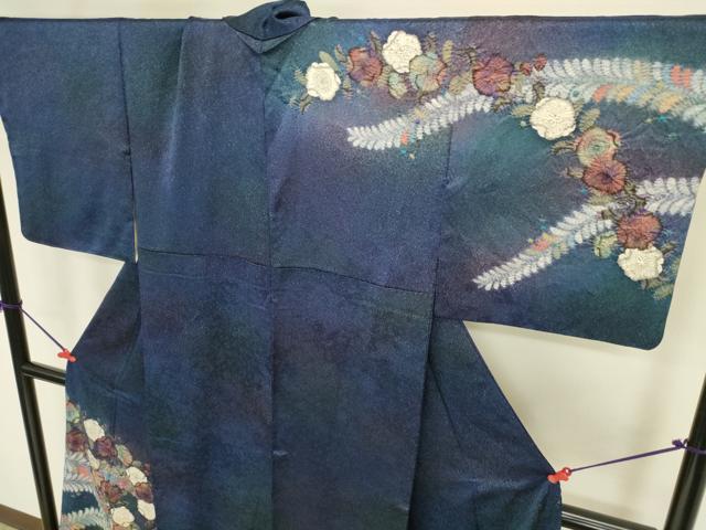 平和屋着物●訪問着　絞り　辻が花　暈し染め　正絹　逸品　DABI5954op