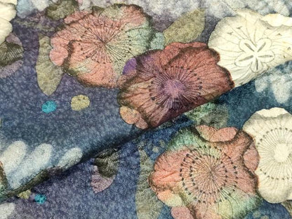 平和屋着物●訪問着　絞り　辻が花　暈し染め　正絹　逸品　DABI5954op