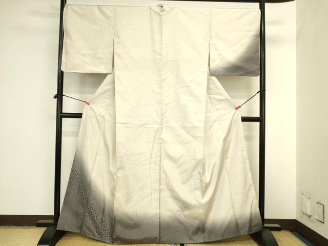 平和屋着物●本場染大島紬　訪問着　霞文　暈し染め　正絹　逸品　DABI5955op