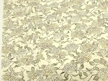 平和屋着物●上質な小紋　型染　紫陽花　アジサイ　鬼しぼ縮緬　大丸扱い　正絹　逸品　DABI5963op