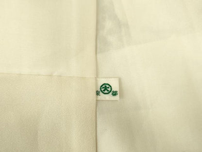 平和屋着物●上質な小紋　型染　紫陽花　アジサイ　鬼しぼ縮緬　大丸扱い　正絹　逸品　DABI5963op