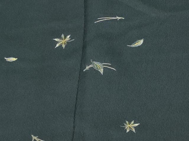 平和屋着物▼訪問着　総刺繍　舞花　金糸　正絹　逸品　DABI5967op