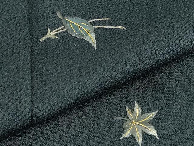 平和屋着物▼訪問着　総刺繍　舞花　金糸　正絹　逸品　DABI5967op