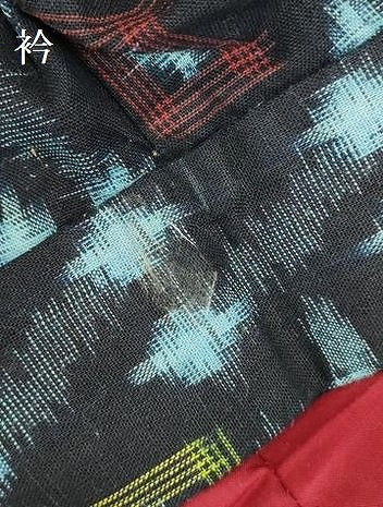 平和屋着物●久留米絣　袷　絣文様　綿　逸品　DABI5992op