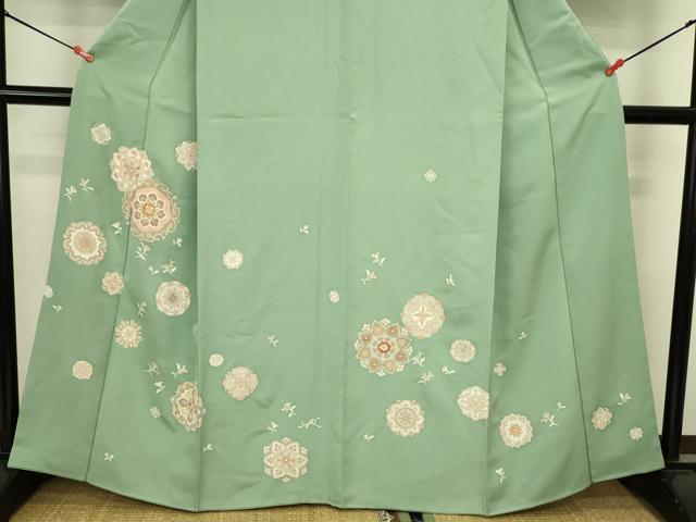 平和屋着物●訪問着　正倉院花文　金彩　正絹　逸品　DABI5997op