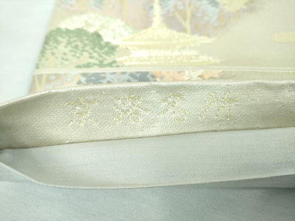 平和屋着物▼六通柄袋帯　京洛名所　金銀糸　正絹　逸品　DABI6016ps