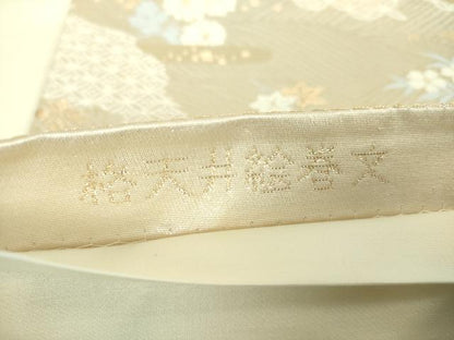 平和屋着物▼六通柄袋帯　唐織　格天井絵巻文　金糸　正絹　逸品　DABI6022ps