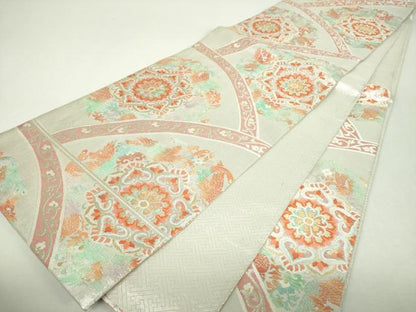 平和屋着物▼佐賀錦　六通柄袋帯　鳳凰華紋　金銀糸　正絹　逸品　DABI6029ps