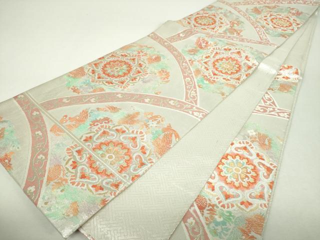 平和屋着物▼佐賀錦　六通柄袋帯　鳳凰華紋　金銀糸　正絹　逸品　DABI6029ps
