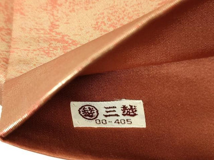 平和屋着物▼太鼓柄袋帯　螺鈿　洛中洛外図　金銀彩　引箔　三越扱い　正絹　逸品　DABI6047ps