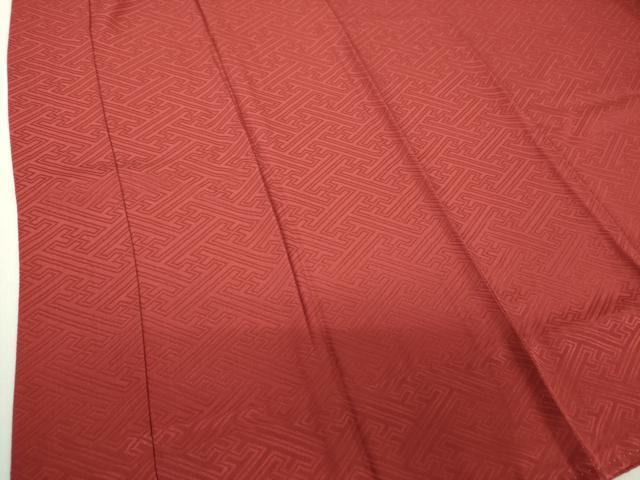 平和屋着物●上質な長襦袢　無双仕立て　半衿刺繍　紗綾形地紋　正絹　逸品　DABI6098ps