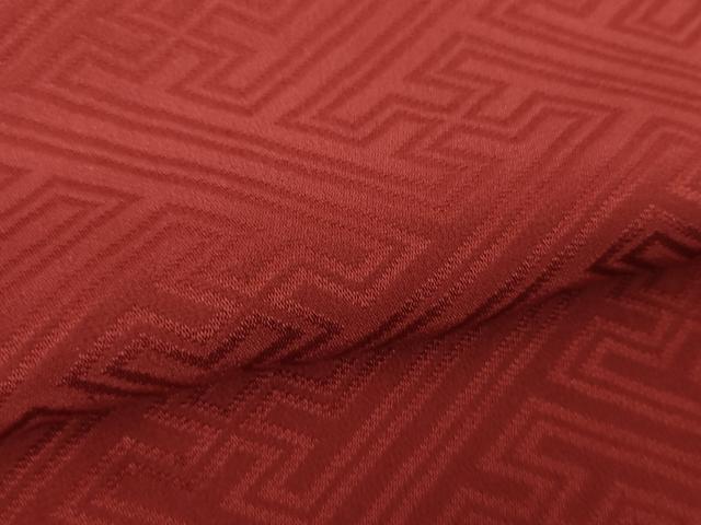 平和屋着物●上質な長襦袢　無双仕立て　半衿刺繍　紗綾形地紋　正絹　逸品　DABI6098ps