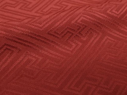 平和屋着物●上質な長襦袢　無双仕立て　半衿刺繍　紗綾形地紋　正絹　逸品　DABI6098ps