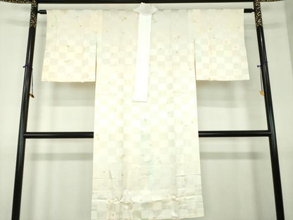 平和屋着物●上質な長襦袢　無双仕立て　舞桜　暈し染め　正絹　逸品　未使用　DABI6099ps